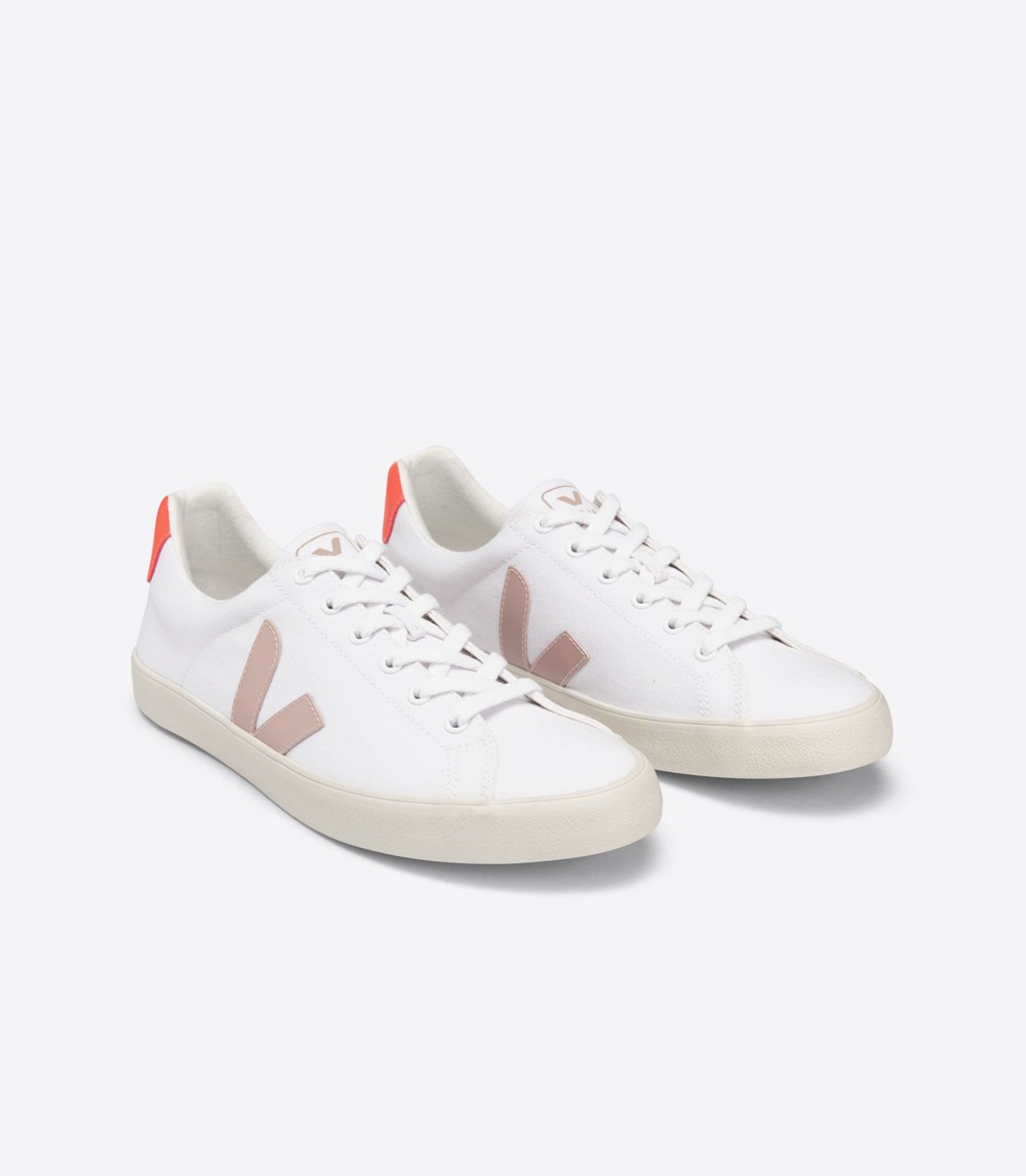 Veja Trainers Womens White - Esplar Se Canvas - RBNX-07126